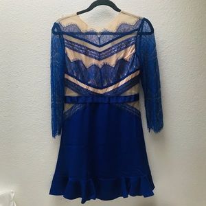 Blue nude lacy dress 💙
